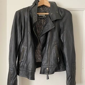 aritzia leather jacket